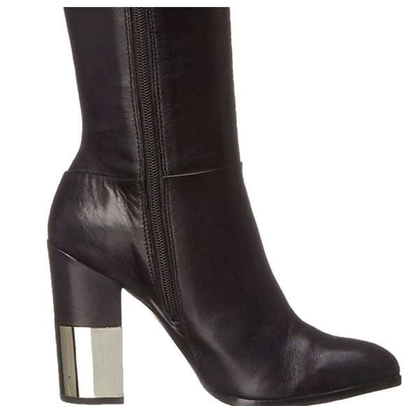New Aldo Vitaly Knee-Hi Leather Boots - Picture 3 of 6